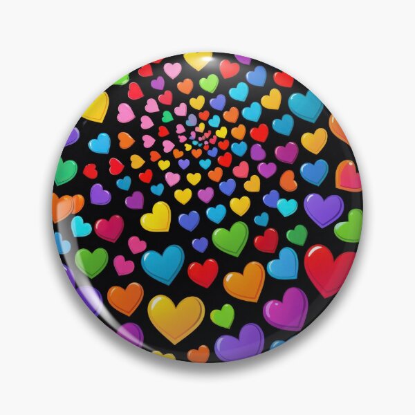 Item preview, valentines art pattern Multicolored hearts on a black background Design ,valentine hearts , Valentines Day Pattern,valentines wallpaper designed and sold by Expressions-Sel.