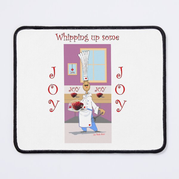 Item preview, Happy Chef whipping up some JOY designed and sold by Lisa Phelan Artist.