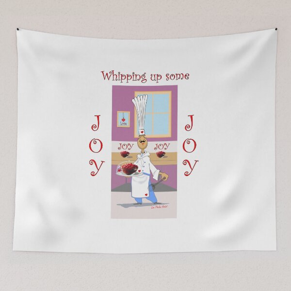 Item preview, Happy Chef whipping up some JOY designed and sold by Lisa Phelan Artist.