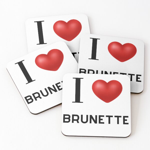 Aperçu de l'œuvre I Love Brunette créée et vendue par DesignedArchive.