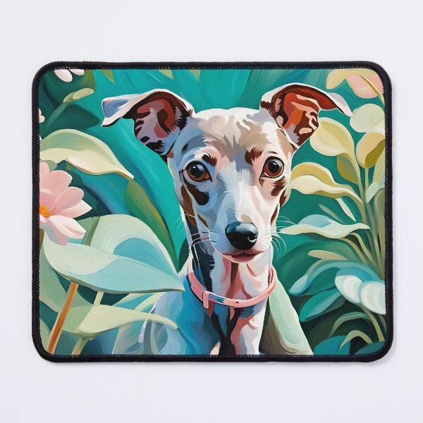 Item preview, Miniature Greyhound Puppy Art designed and sold by Bow Wow Pop Art.