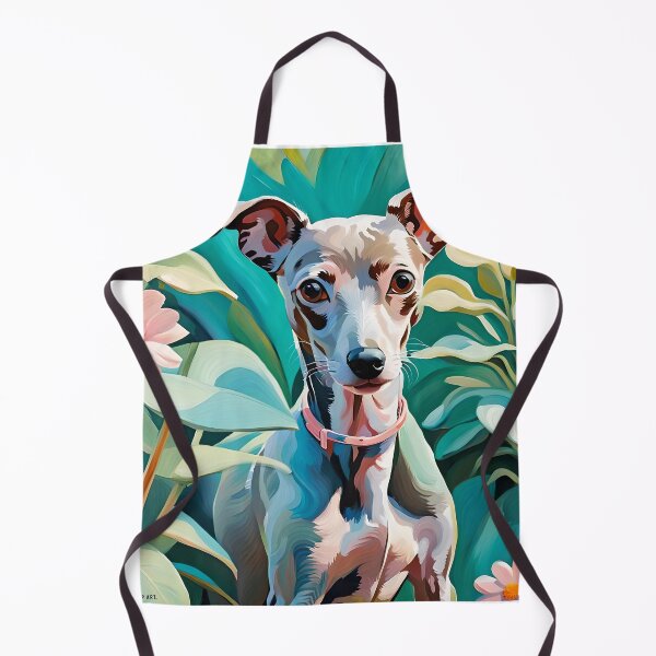 Item preview, Miniature Greyhound Puppy Art designed and sold by Bow Wow Pop Art.