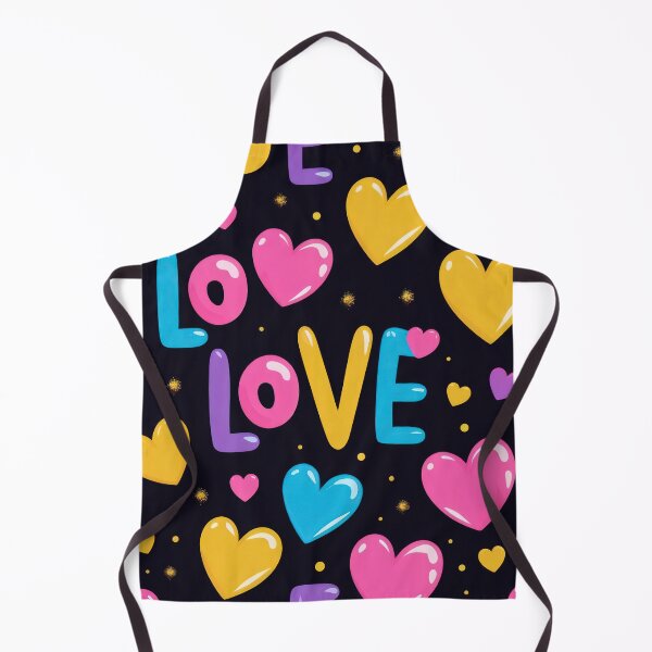 Item preview, valentines pattern colored love hearts on a black background Design ,valentine hearts , Valentines Day Pattern,valentines wallpaper designed and sold by Expressions-Sel.