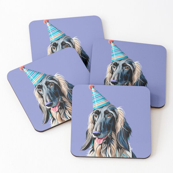 Item preview, Afghan Hound Birthday Portrait Art designed and sold by Bow Wow Pop Art.
