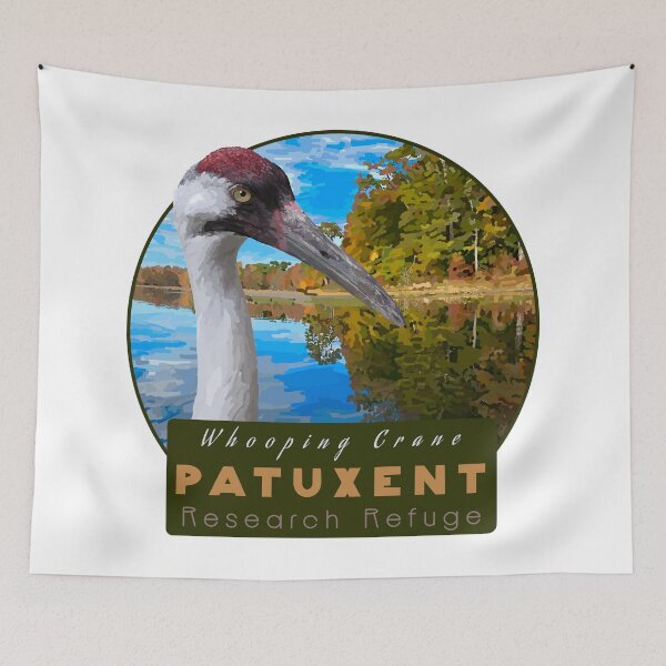 Item preview, Birds and Parks: Custom Whooping Crane (Fundraiser for International Crane Foundation)) designed and sold by LauraWolfArtist.