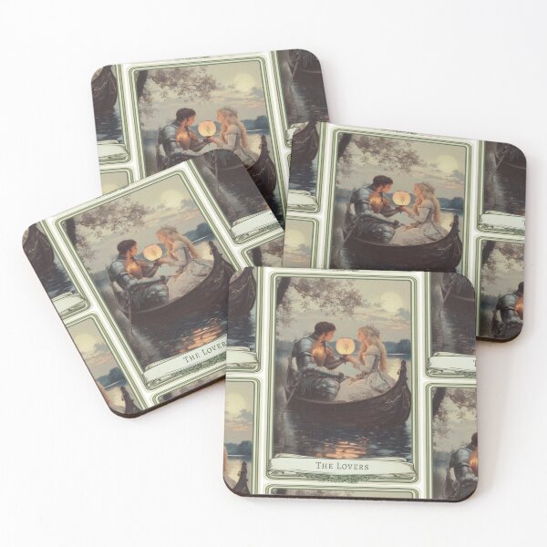 Item preview, The Lovers Lake Tarot Card designed and sold by Lumiere-Petals.