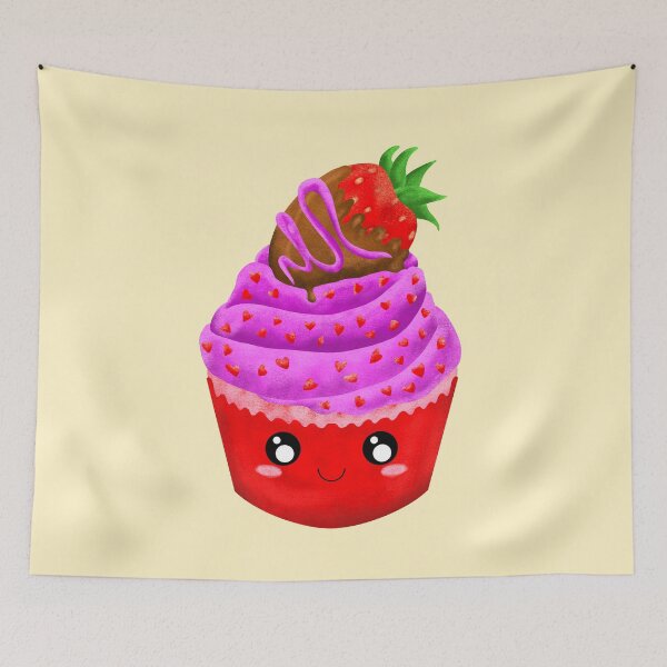 Item preview, Strawberry Delightful Cupcake designed and sold by missmann.