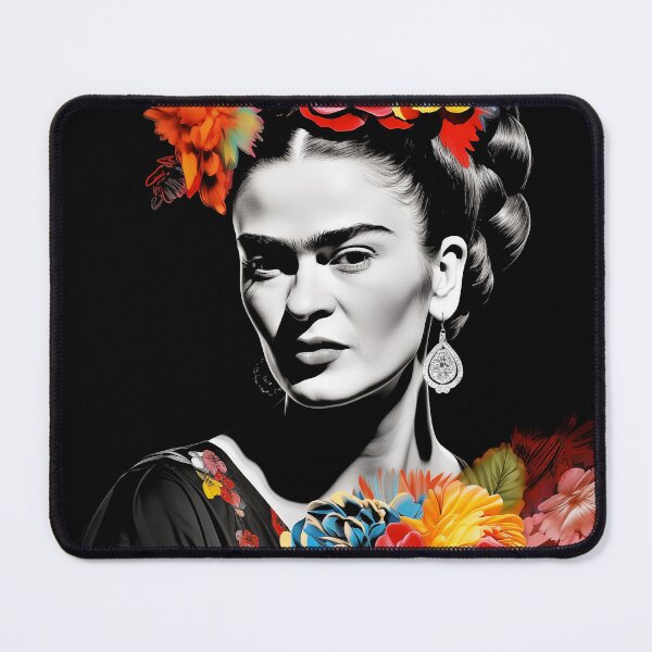 Item preview, Frida’s Midnight Bloom: Shadows and Petals in Digital Contrast designed and sold by djovan.