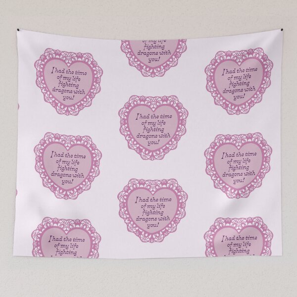 Item preview, 'Fighting Dragons With You!' Valentine designed and sold by justswemothings.