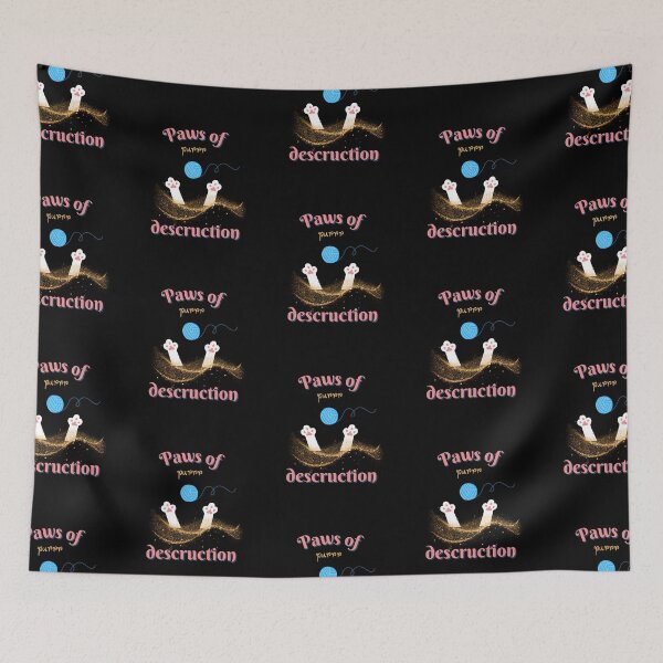 Item preview, Paws of purr destruction - funny idea for Cat Lovers! designed and sold by AtushaSpark.