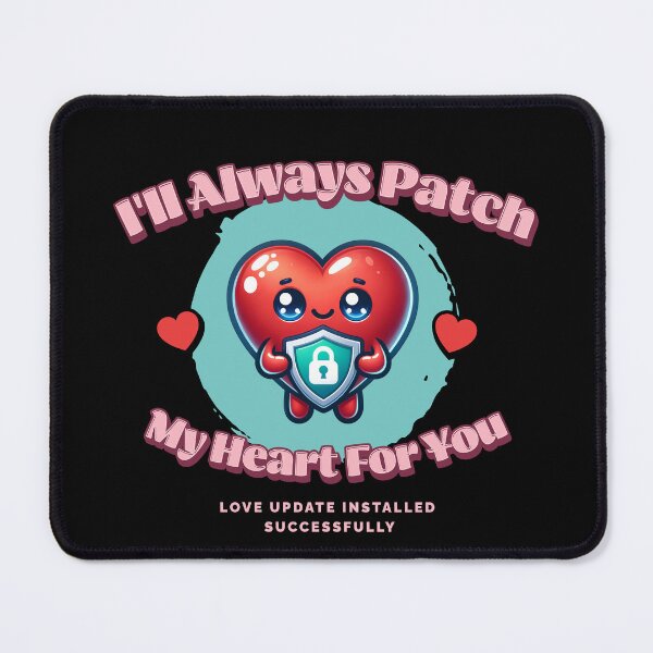 Item preview, I'll Always Patch My Heart for You – Cute Tech Love Design designed and sold by Teacher2Nerds.