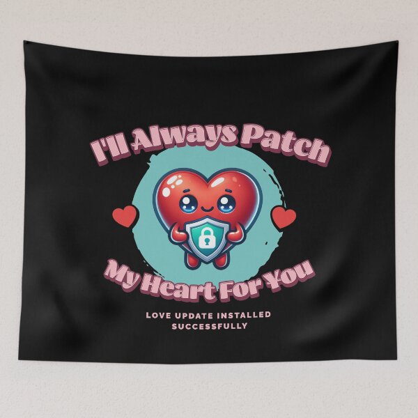 Item preview, I'll Always Patch My Heart for You – Cute Tech Love Design designed and sold by Teacher2Nerds.