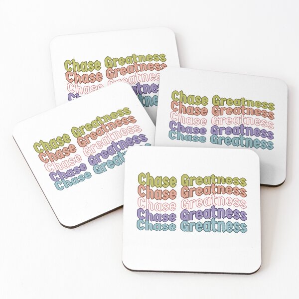 Item preview, Chase Greatness Multicolor Motivational Typography designed and sold by Thrivy.