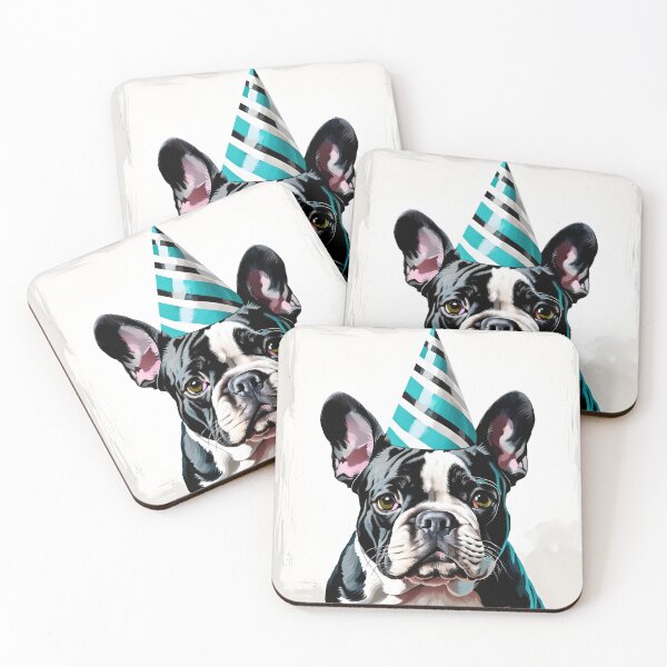 Item preview, French Bull Dog Birthday Portrait designed and sold by Bow Wow Pop Art.