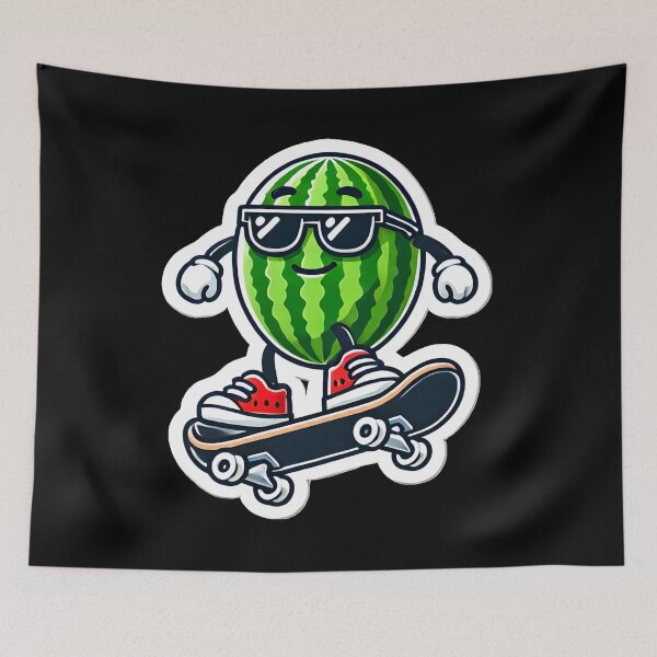 Item preview, Rollerskating Watermelon designed and sold by PinUpPizzazz.