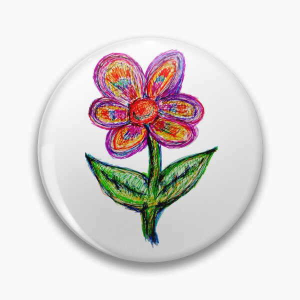 Item preview, Scribbled Flower designed and sold by ColsArtistWork.