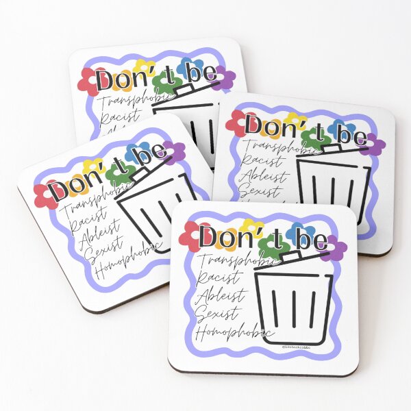 Item preview, Don’t Be TRASH Purple Squiggly Line Frame  designed and sold by bitebackcobbc.
