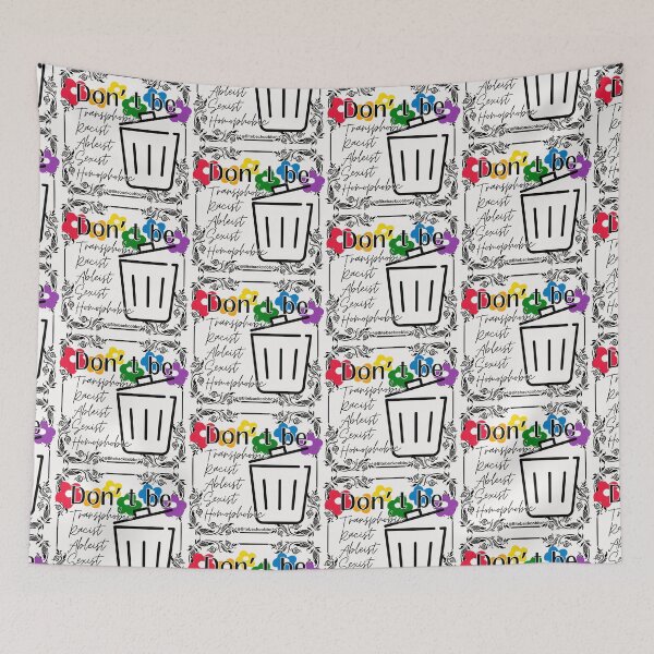 Item preview, Don’t Be Trash Black & White Frame designed and sold by bitebackcobbc.