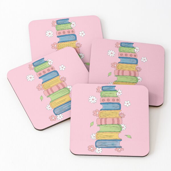 Item preview, Books Stacks and Little Flowers designed and sold by iCraftCafe.