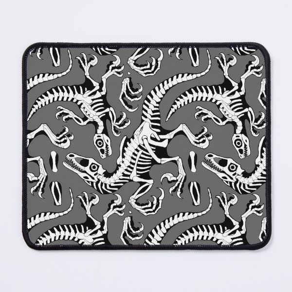 Item preview, Raptor Skeleton Fossil Pattern – Paleoart, Prehistoric Dinosaurs designed and sold by wingedwolf94.