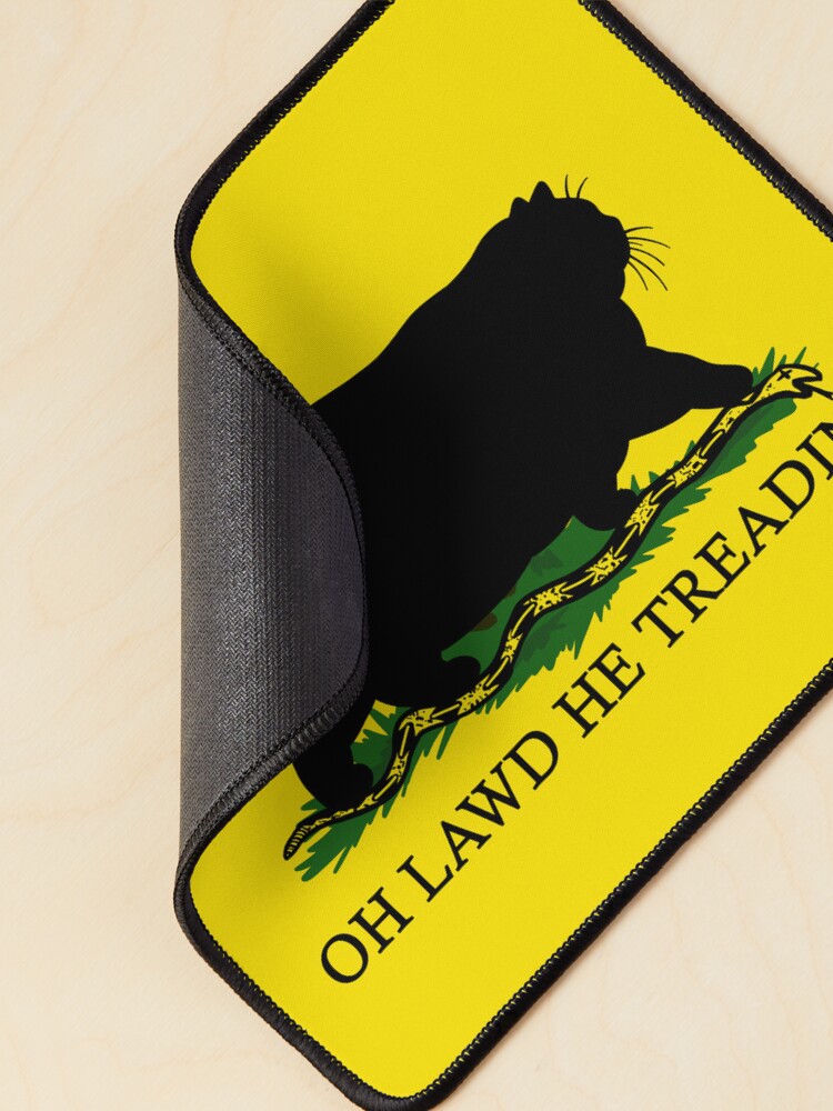 Thumbnail 2 of 5, Mouse Pad, Oh Lawd He Treading designed and sold by kilkennycat.