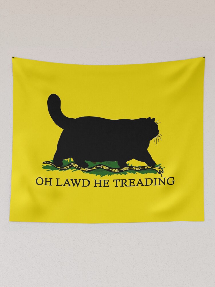 Thumbnail 2 of 3, Tapestry, Oh Lawd He Treading designed and sold by kilkennycat.
