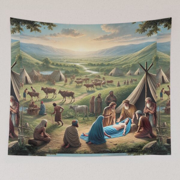 Item preview, "And Adah Bare Jabal" – The Birth of Jabal, Father of Tent-Dwellers Verse: Genesis 4:20 (KJV) designed and sold by Meta2Physical.