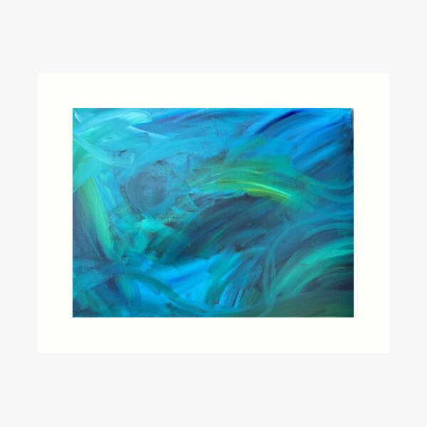 Aperçu de l'œuvre Vague bleue créée et vendue par Taunya Tae at Artzy-One Studio.