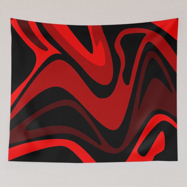 Item preview, Black and Red waves  designed and sold by Blesov Design.