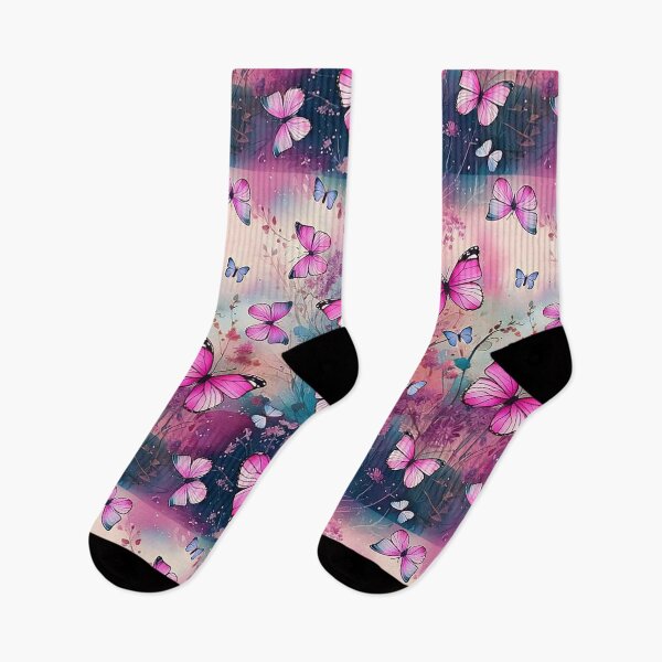 Item preview, Pink Butterflies Fantasy Art | Magical Whimsical Fairycore Design designed and sold by Phat Dog Designs .