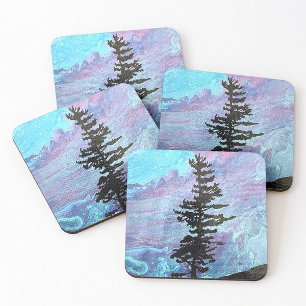 Item preview, Lone Tree and Aurora Borealis designed and sold by Frost & Quince Studio.