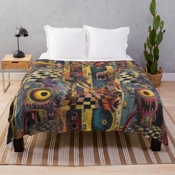 Item preview, Surreal Horror Dreamscape – Abstract Psychedelic Pattern designed and sold by Nicholas Panek.