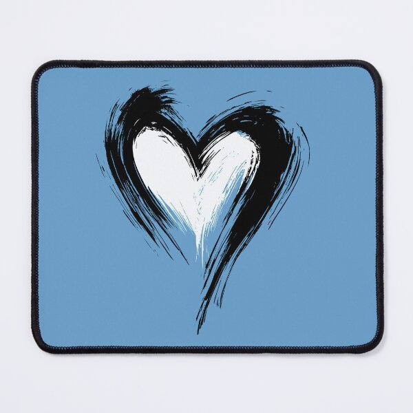 Item preview, Valentine Heart Black and White Graphic designed and sold by MaryFiore.
