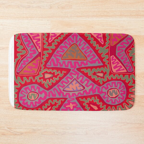 Item preview, Kuna Indian Party Confetti - Red Orange Pink Green designed and sold by ESPRIT MYSTIQUE.