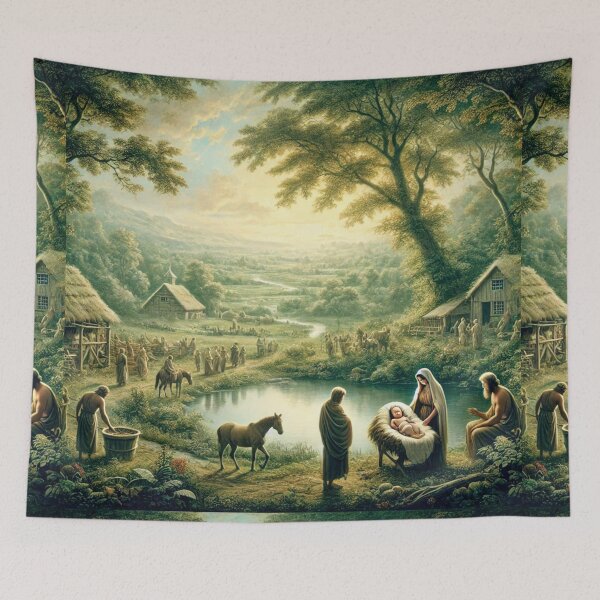 Item preview, "And Adam Knew His Wife Again, and She Bare a Son" – The Birth of Seth Verse: Genesis 4:25 (KJV) designed and sold by Meta2Physical.