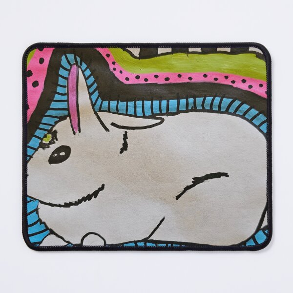 Item preview, Trippy 3 eyed bunny designed and sold by Atomic-Trinkets.