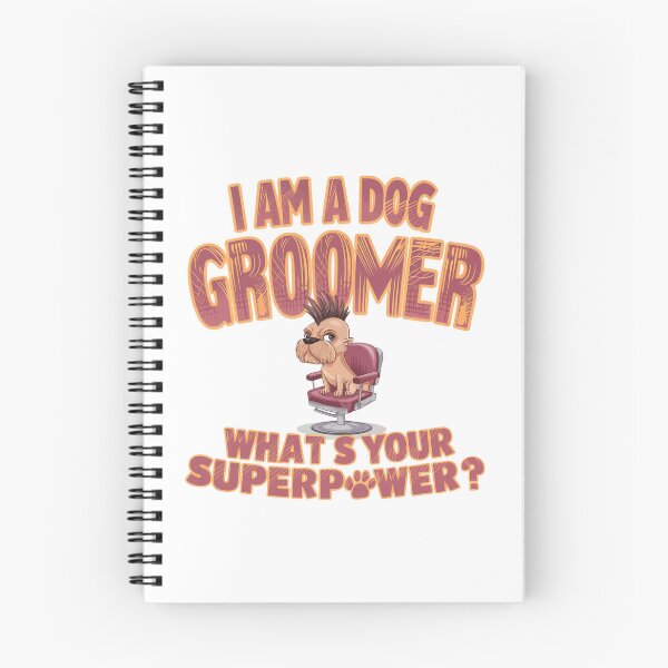 Item preview, Mohawk Dog in Barber Chair – Funny Dog Groomer Superpower Design designed and sold by bAIryBarn.