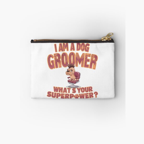 Item preview, Mohawk Dog in Barber Chair – Funny Dog Groomer Superpower Design designed and sold by bAIryBarn.