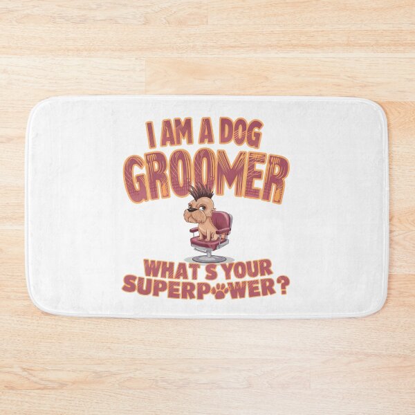 Item preview, Mohawk Dog in Barber Chair – Funny Dog Groomer Superpower Design designed and sold by bAIryBarn.