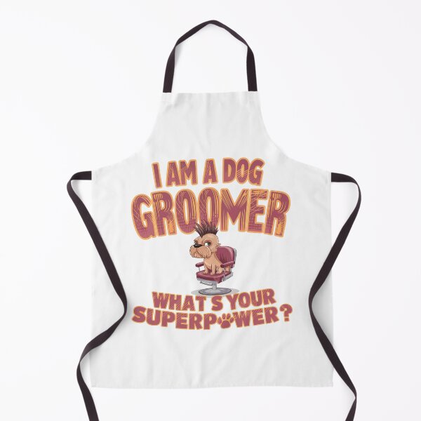 Item preview, Mohawk Dog in Barber Chair – Funny Dog Groomer Superpower Design designed and sold by bAIryBarn.