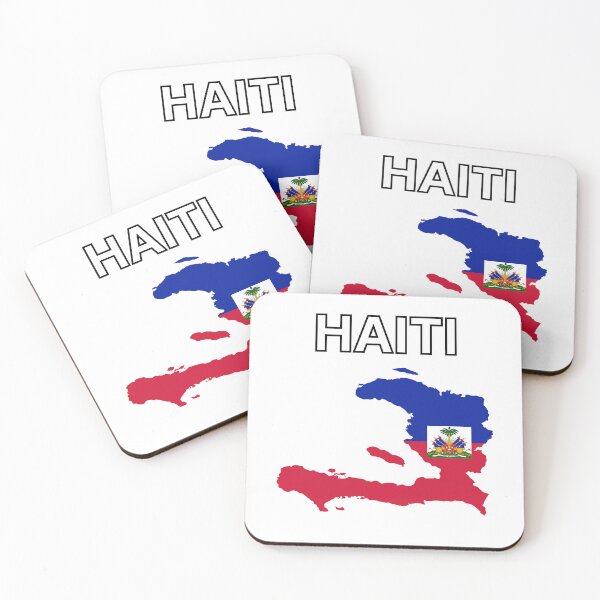 Item preview, Haiti Flag Map Design designed and sold by atomstartup.