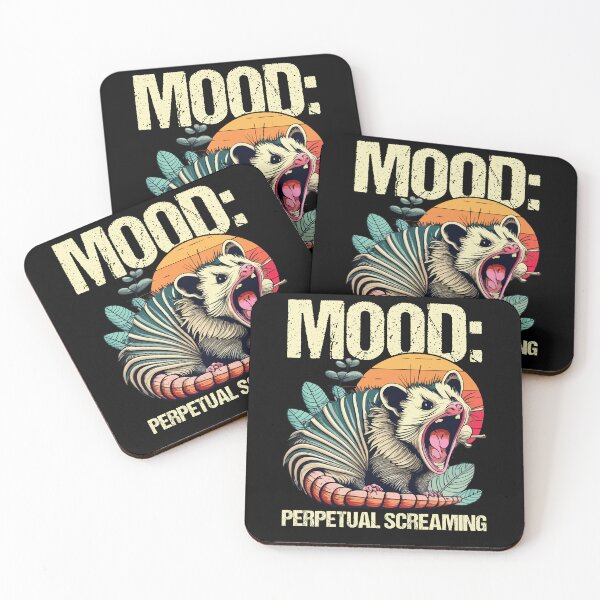 Item preview, Funny Opossum Mood Perpetual Screaming Possum Panic designed and sold by Dressed For  Duty.