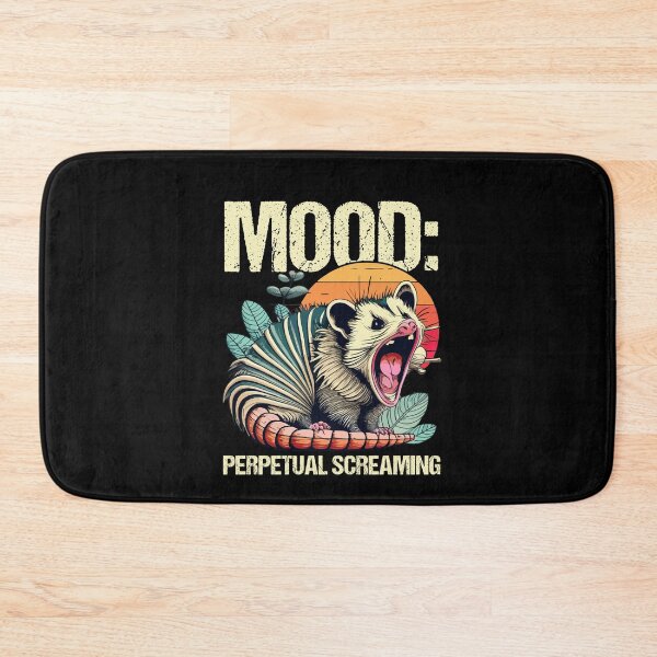 Item preview, Funny Opossum Mood Perpetual Screaming Possum Panic designed and sold by Dressed For  Duty.