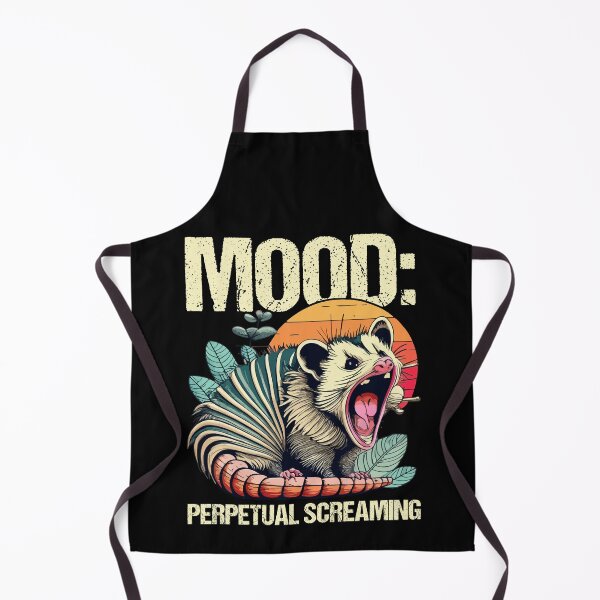 Item preview, Funny Opossum Mood Perpetual Screaming Possum Panic designed and sold by Dressed For Duty.