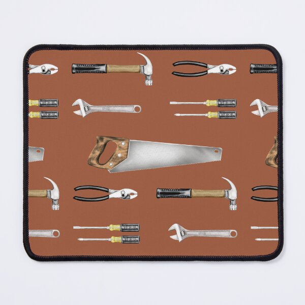 Item preview, Vintage Handyman Tools Workshop Art designed and sold by Phat Dog Designs .
