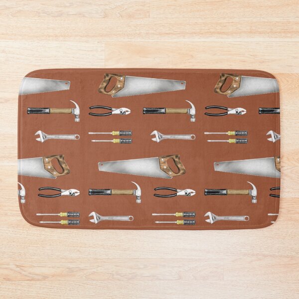 Item preview, Vintage Handyman Tools Workshop Art designed and sold by Phat Dog Designs .