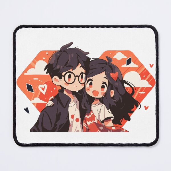 Item preview, Cute Couple in Love – Kawaii Romantic Art designed and sold by MeowKeKe.