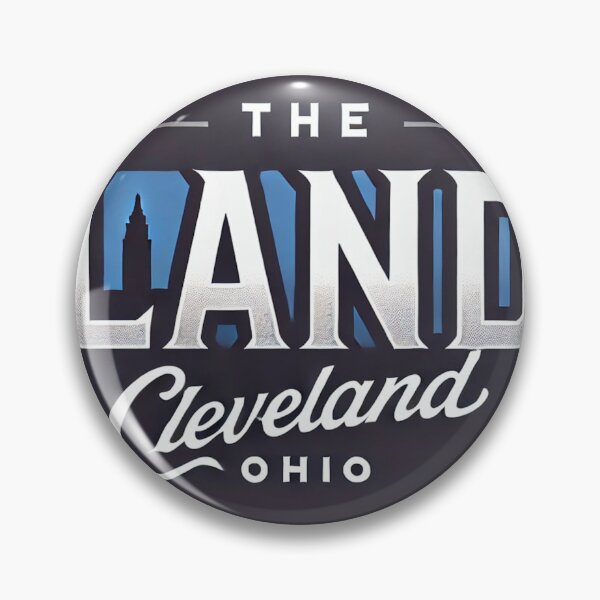 Item preview, The Land – Cleveland, Ohio Bold Retro Logo designed and sold by Retro Kingdom Boutique.