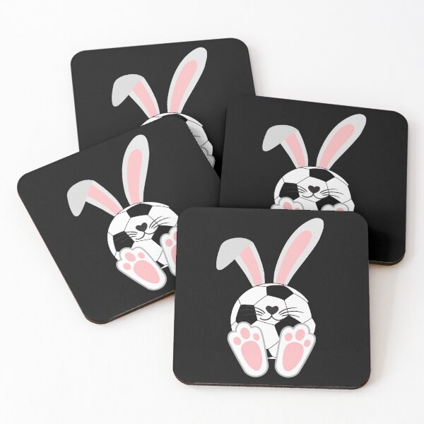 Item preview,  Easter Bunny Funny Soccer Football - Minimalist Animal Art designed and sold by BeaverFriends.