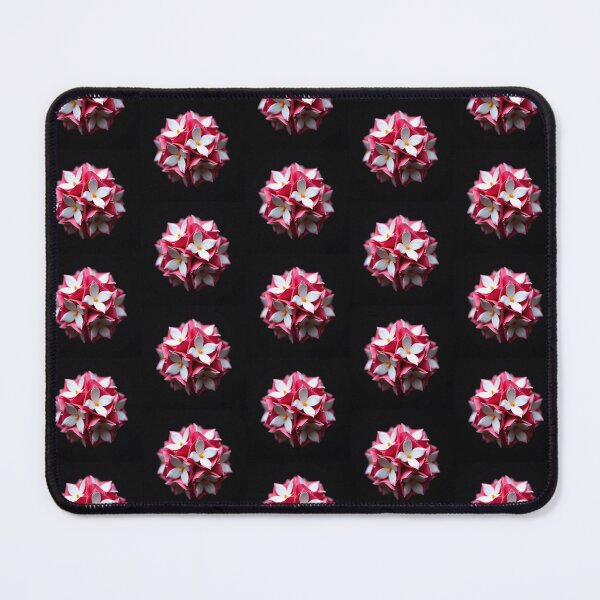 Item preview, Origami style pink tesseract with White flowers designed and sold by Shapeshifter797.